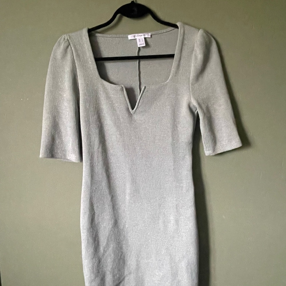 Sage Green Mini Dress